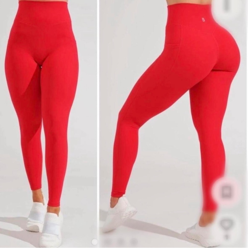 Buff bunny Rosa pocket legging • XS • red
